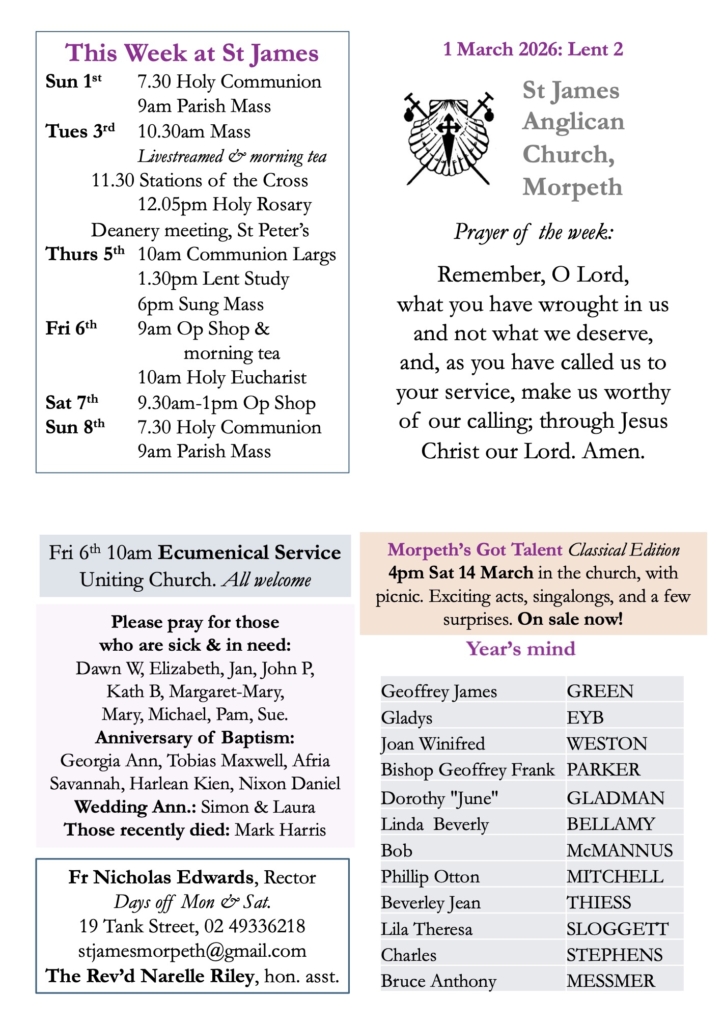 Parish Card Lent 2 2026