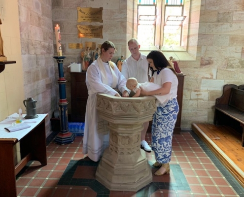 Baptism at St James' Anglican Church, Morpeth